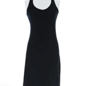 Willow Knit by Pine Cone Hill Racerback Bamboo Tank Black Dress Size Medium
